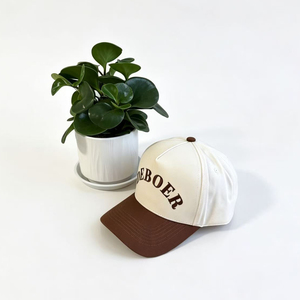 Classic A-<b>Frame</b> Two Tone 5-Panel Snapback Hat Semi-Structured Baseball Cap Adjustable Fit Hats With Custom Logo - Product Image 4