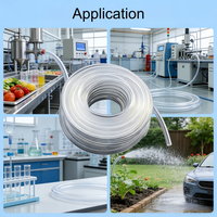 Tuyau flexible transparent en PVC de qualité alimentaire pour le transport et le décharge d'eau potable et de boissons