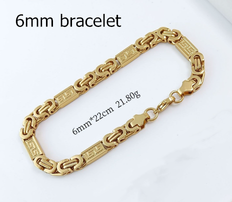 Gold 6mm bracelet