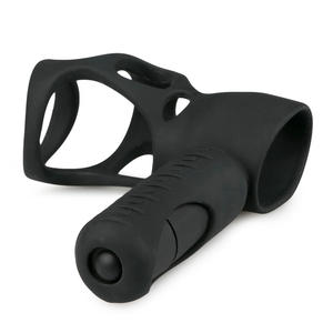 Mannen Enkele Frequentie Vibratie Cockring Met Butt Plug Anale Sex Toys - Product Image 2