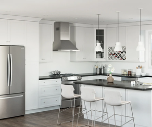 Ensemble d'armoires de cuisine modulaires modernes à finition brillante personnalisée avec installation murale - Product Image 3