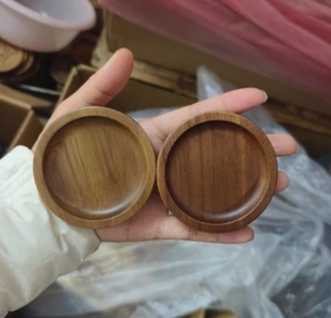 Biểu Tượng Tùy Chỉnh Bằng Gỗ Vòng Trang Sức Hiển Thị Khay Đứng Tấm Óc Chó Bằng Gỗ Vòng Món Ăn Trang Chủ Trang Trí Đám Cưới Món Quà Kỷ Niệm - Product Image 5