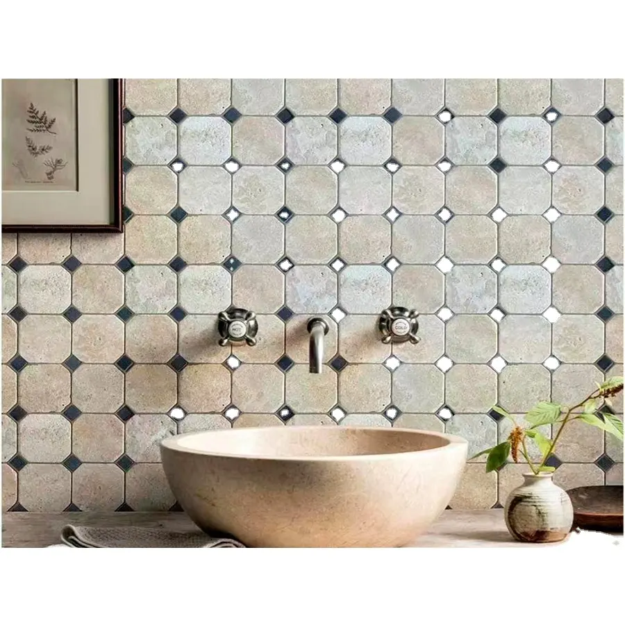 Hot Sale Waterjet Mosaics Mosaic Tile For Kitchen And Bathroom Wall Tile