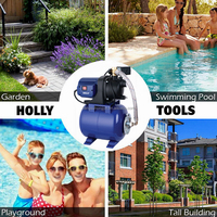 Booster de pression PPO personnalisé 1HP Pompe à eau claire/propre pour la maison avec réservoir Pompe d'aqueduc domestique avec chaudière 19L