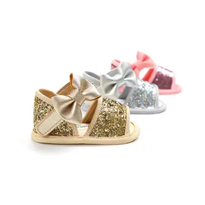 2020ฤดูร้อน Bowknot ทารกน่ารักเด็กวัยหัดเดิน Golden Girls ชุดเด็กรองเท้าเด็กรองเท้าแตะ