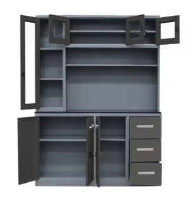 Structure KD Fenglee KC-001, armoire de cuisine en acier inoxydable, fonctionnalité de rangement polyvalente, finition électrostatique avancée, durable - Product Image 3