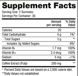健康補助食品B6B12グミ ヴィーガン マルチビタミングミ 脳の健康促進 エネルギー生成をサポート - Product Image 4