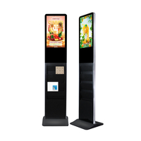 Kiosco Interactivo con Pantalla Táctil FHD de 21.5 Pulgadas y Soporte para Catálogos y Folletos
