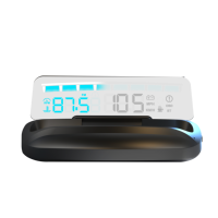 Écran LED HUD à image virtuelle grand écran de 15 pouces haute luminosité avec verre optique, Bluetooth 4.2, commande vocale et affichage du régime du moteur