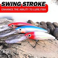 Leurre de pêche lourd en mer 48g Drag Minnow Fishing Isca Eau de mer artificielle Peche Bass Appâts de pêche