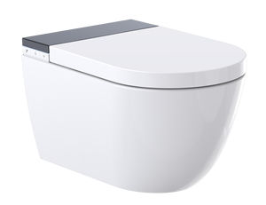 <span class=keywords><strong>WC</strong></span> Sospeso Smart in Ceramica Monoblocco con Telecomando, Scarico a Sifone a Getto, Sensore a Pedale, Apertura e Chiusura Automatica del <span class=keywords><strong>Coperchio</strong></span> per Uso Domestico - Product Image 5