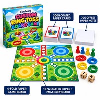 Permainan Papan Ketangkasan Edukatif Fancboard Custom TOKEN TOSS |   Karton Lipat Empat |   OEM/ODM Hiburan Keluarga