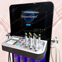 Machine à jet d'oxygène Hydrodermabrasion Hydrafacy à poignée noire à aspiration pour salon de beauté, vente chaude 2025