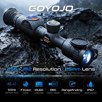 Monocular Térmico de Largo Alcance 1300m con Telémetro Láser Integrado, Visión Nocturna, Grabación de Video y Soporte para APP