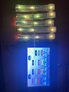 سوار راديو LED مع جهاز تحكم عن بعد قابل للبرمجة ، سوار معصم للحفلات الموسيقية والتخرج وحفلات رمضان - Product Image 6