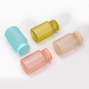 Bouteille en PET mat de 120 ml de qualité alimentaire avec bouchon à vis pour capsules, comprimés de calcium, vitamines, bonbons, poudre, gommes - Product Image 2