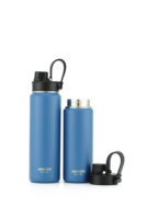 HAERS Logo personnalisé Ensemble de flacons à vide Bouteille d'eau de voyage pour boisson thermique Thermos en acier inoxydable isolé Bouteille de boisson sans BPA