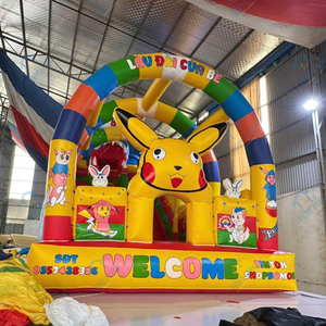 Château gonflable Pikachu 6m x 12m en PVC pour applications de jeu, installation facile, idéal parcs d'attractions, Vietnam - Product Image 6