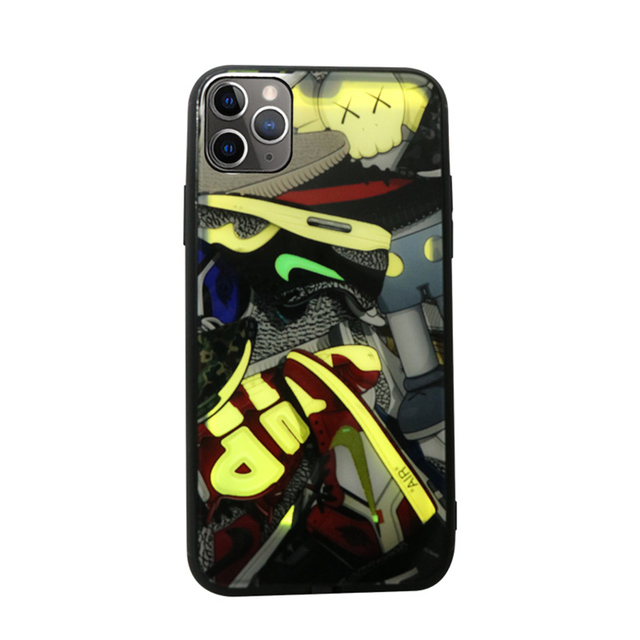 Luxury Hard and Shockproof LED Flash Light Phone Case Flashing Light Custom Back Cover