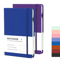 Carnet de notes de haute qualité avec logo personnalisé, carnet à points A5, couverture rigide en cuir, carnet promotionnel avec logo en relief