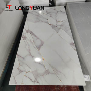 LT 1220*2440*3mm Uv mermer kurulu iç dekorasyon lamine plastik levha Pvc duvar paneli ev otel dekor için yüksek parlak - Product Image 3