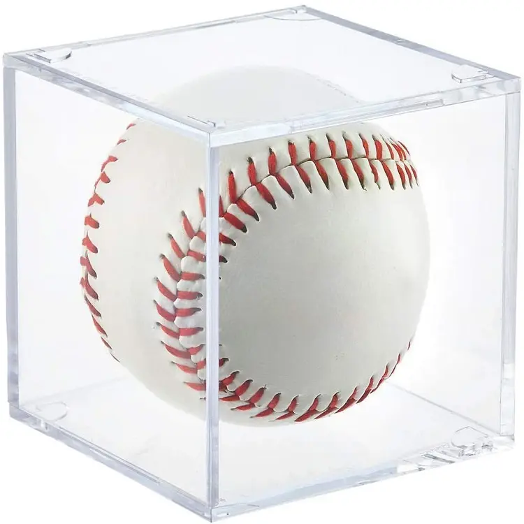 아크릴 야구 저장 상자 테니스 아크릴 사각 투명한 전시 상자 야구 수집 방진 전시 상자
