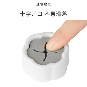 Porte-serviettes Simplelife à fixation par ventouse, en silicone ABS, design minimaliste, crochet mural auto-adhésif pour salle de bain et cuisine - Product Image 4