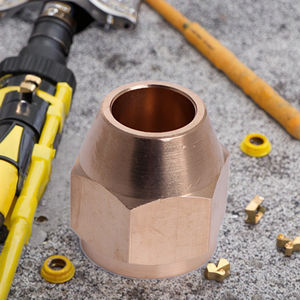 Conexiones de Gas de Cobre Personalizables DR DIN 8074 5/<span class=keywords><strong>16</strong></span>" PN25 Doradas, Rosca Hembra, Venta al por Mayor, Conexión Personalizada con Orificio Hembra - Product Image 3