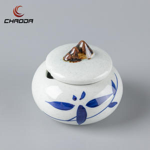 Vajilla de pintura a mano de 3 pulgadas, bote pequeño de cerámica, paprika, chili, Bol redondo, tarro de condimentos con tapa para <span class=keywords><strong>restaurante</strong></span> - Product Image 6