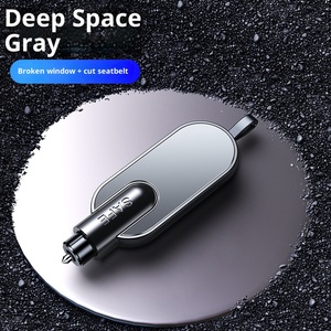 Martello di Emergenza Rompivetro per <span class=keywords><strong>Auto</strong></span>, Strumento di Sicurezza in Lega di Alluminio e ABS Nero, Dispositivo Multifunzione Leggero per Fuga e Salvataggio - Product Image 5