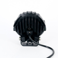 LANSEKO-Lampe de Travail Ronde à Led de 4.5 Pouces avec Puces OS-2016 35W 2550LM Spot Flood Beam Amber DRL pour Voiture Tracteur Camion Bateau UTV