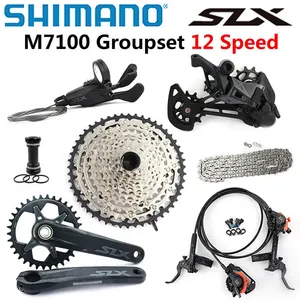 Grupo de Transmisión SHIMANO SLX <span class=keywords><strong>M7100</strong></span> de 12 Velocidades, Juego de Bielas 32T 34T 170 175mm, Grupo de Transmisión para Bicicleta de Montaña 1x12 Velocidades, Desviador Trasero <span class=keywords><strong>M7100</strong></span> 45T 51T - Product Image 1