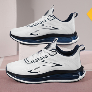 Zapatillas Deportivas de Malla Transpirable de Alta Calidad para Hombre, Zapatillas de Moda con Cordones y Amortiguación para Caminar - Product Image 6