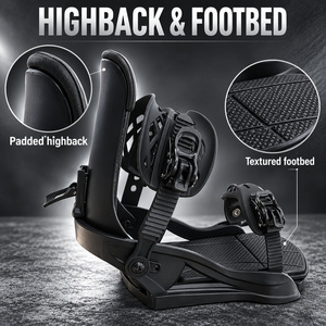 <span class=keywords><strong>Fijaciones</strong></span> <span class=keywords><strong>de</strong></span> Snowboard <span class=keywords><strong>de</strong></span> Alta Calidad en Venta, Moldeadas por Inyección, para Todo Tipo <span class=keywords><strong>de</strong></span> Montaña y Freestyle, Fabricante OEM, Logotipo Personalizado - Product Image 1