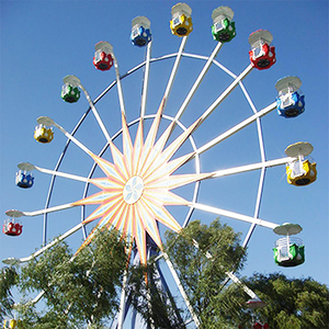 Gran Oferta: Rueda de la Fortuna de Acero Personalizada para Parques de Atracciones, 30m de Altura, para Luna Park - Product Image 5