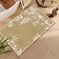 Nouveau tapis de sol de salle de bain antidérapant et absorbant l'eau en diatomite de style chinois traditionnel, tapis de porte lavable en machine pour entrée et maison