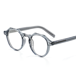 Montura <span class=keywords><strong>de</strong></span> <span class=keywords><strong>Gafas</strong></span> Graduadas Unisex <span class=keywords><strong>de</strong></span> Acetato, Estilo Punk Vintage, Poligonal Ovalada, Artística, Negra, Versátil, Original <span class=keywords><strong>de</strong></span> Exportación - Product Image 3
