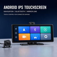 Moniteur Android CarPlay 10,26 pouces avec caméra avant et arrière, écran tactile IPS, GPS, WiFi, vision nocturne 4K, mode stationnement 5G pour véhicule