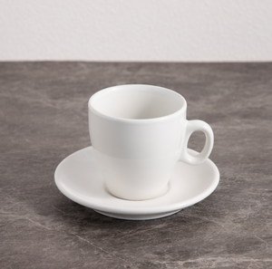 Minimalist <b>Ring</b> Handle Coffee Cup & Saucer Custom Logo Luxury Hotel Restaurant Cafe Porcelain Espresso Cappuccino Mug Wholesale - Product Image 4