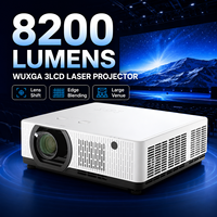 Profesyonel AV 8200 Lümen 3LCD Lazer Projektör, RS232 LAN Çift HDMI ve 360 Derece Kurulum Özelliğiyle