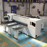Scie à quatre côtés haute vitesse MINGAN 50m/min pour portes en bois MA-NP280M – Scie CNC pour le dégrossissage et le chanfreinage des portes