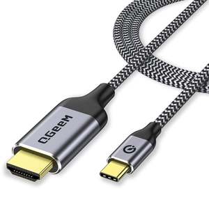 <span class=keywords><strong>C</strong></span>âble QGeeM USB <span class=keywords><strong>C</strong></span> vers HDMI 2.0 4K60Hz, plaqué or, en aluminium tressé, Plug & Play pour MacBook, ordinateur portable, téléphone, moniteur, téléviseur, projecteur - Product Image 1