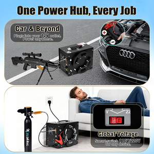 Máy nén khí <span class=keywords><strong>PCP</strong></span> TUXING cao áp DC 12V 110V/220V, tự ngắt, 4500psi 300bar, dùng cho săn bắn, lặn biển, sơn nhà, chơi paintball - Product Image 4