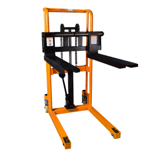 मैनुअल हाइड्रोलिक स्टेकर 0.4t 400kg लोड हैंड लिफ्ट ट्रक समायोज्य लिफ्ट के साथ हल्के स्टेकर - Product Image 6