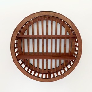Wooden <b>Wall</b> <b>Mounted</b> Storage Rack Heart Shape 2 Tier For Home Decoration Valentine's Day Display <b>Shelf</b> - Product Image 4