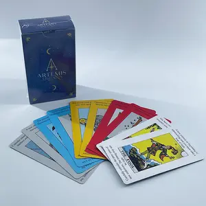 Erstellen Sie Ihr eigenes Design einzigartiges Oracle-Deck kostenloses Muster benutzerdefiniertes Logo Papier Tarot-Karten-Druck mit Box