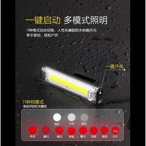 Cross Border Bicycle <b>Light</b> <b>USB</b> Rechargeable LED Waterproof 4 Modes Black Plastic Tail <b>Light</b> For Cycling Equipment - Product Image 5