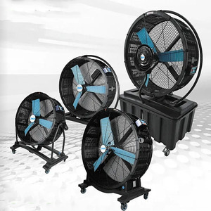 Ventilador de gimnasio sin escobillas con imán permanente móvil de 720mm a 1500mm, ventilador de pie de flujo de aire grande para ventilación de gimnasio, ventilador de refrigeración - Product Image 6