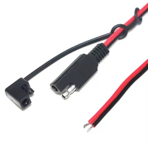 SAE быстросъемный соединительный провод 18 калибра автомобильный Удлинительный кабель постоянного тока 0,3 м С Пылезащитным колпачком и медными контактами - Product Image 6