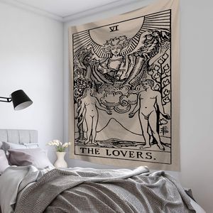 India Mode Hekserij <span class=keywords><strong>Tarot</strong></span> Muur Opknoping Bedrukt Zon Maan Wandtapijt - Product Image 4